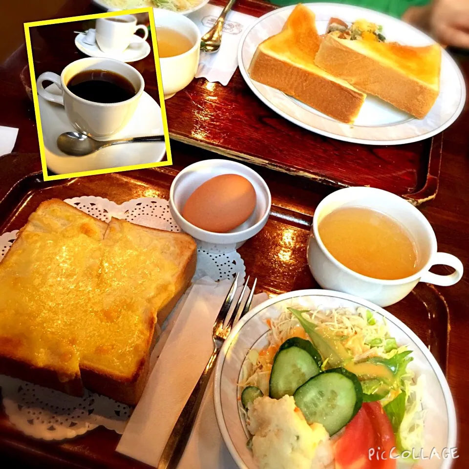 今日はモーニングチーズトースト😋|しんやさん