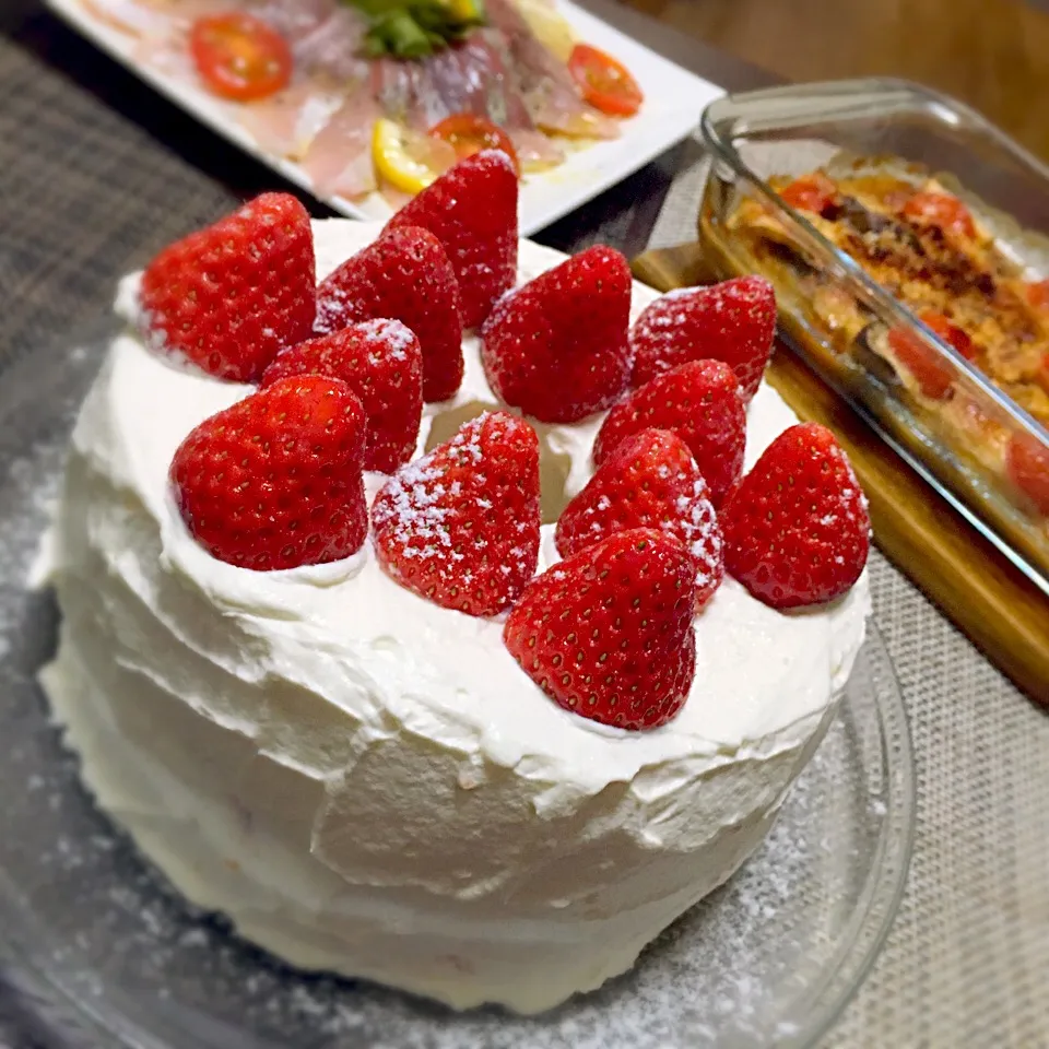 シフォンケーキで作ったショートケーキ🎂|YoriKoさん