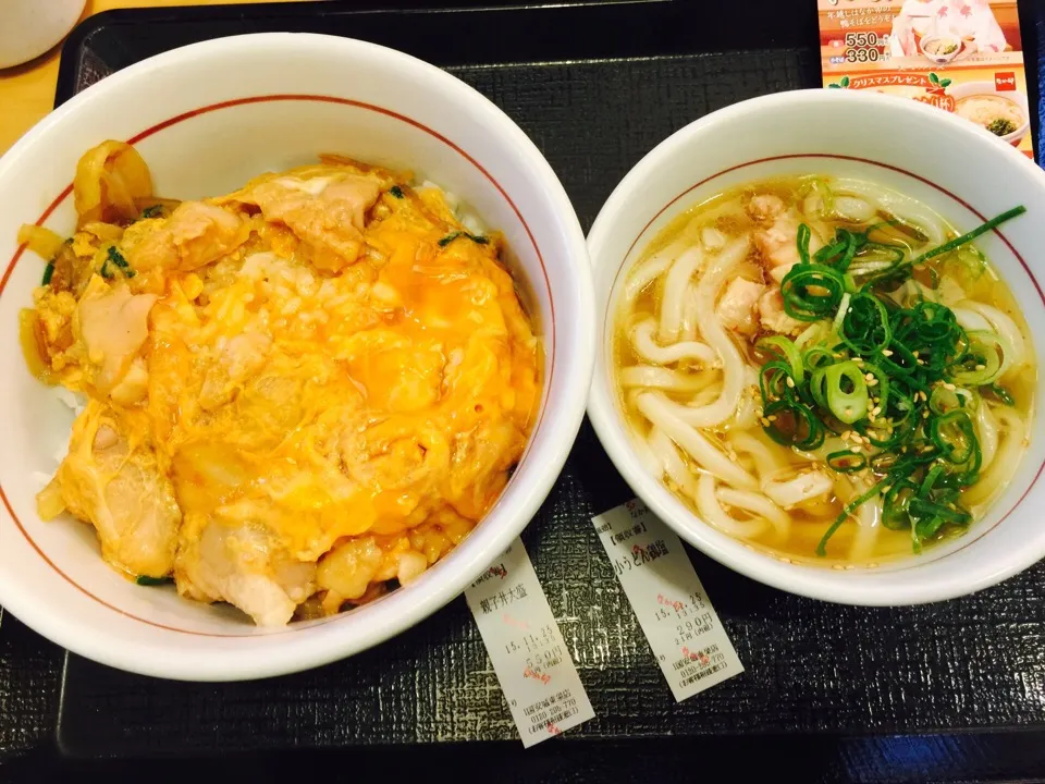 Snapdishの料理写真:お久しぶり！親子丼&小うどん鶏塩 @愛知|THE SUNSEAさん