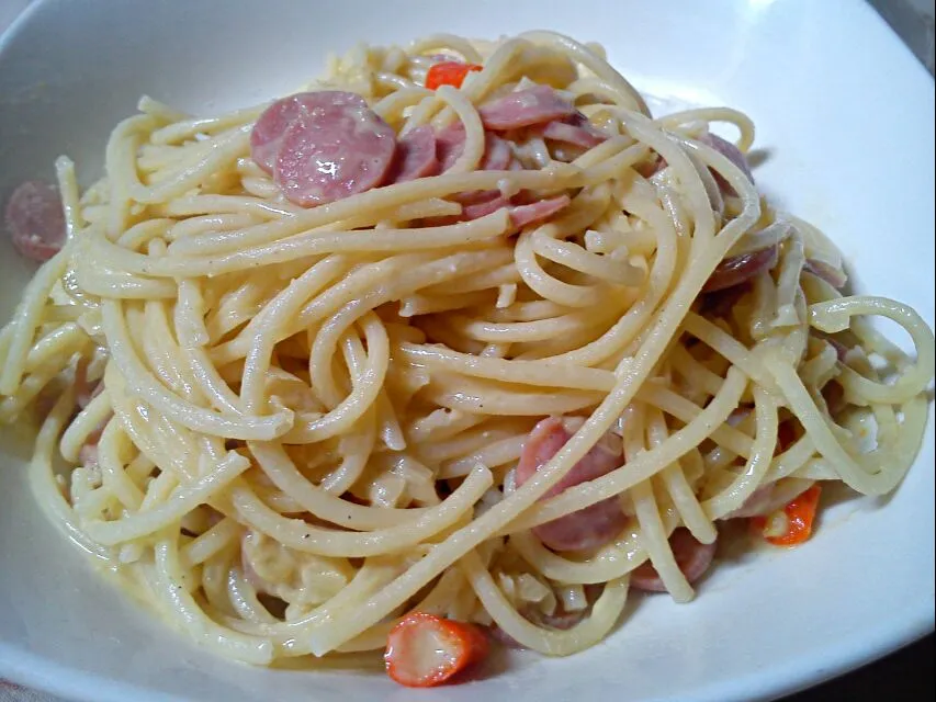 Salted egg spaghetti|Anisa Hidayatiさん