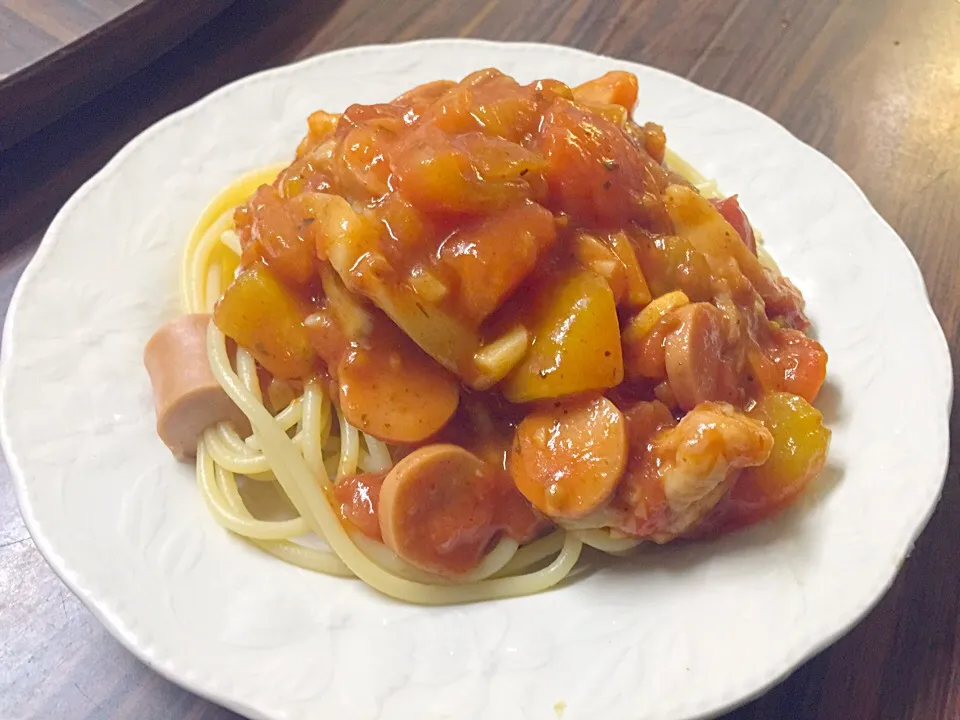 Bolognese and mushroom pasta|TiffanyTeoさん