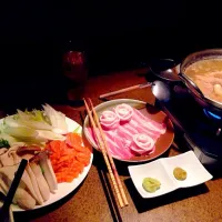 Snapdishの料理写真:Wendy's Salmon Shabu Shabu🐇🍲|Atsuko Palmerさん