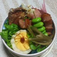 Snapdishの料理写真:旦那さん弁当|honoshowさん