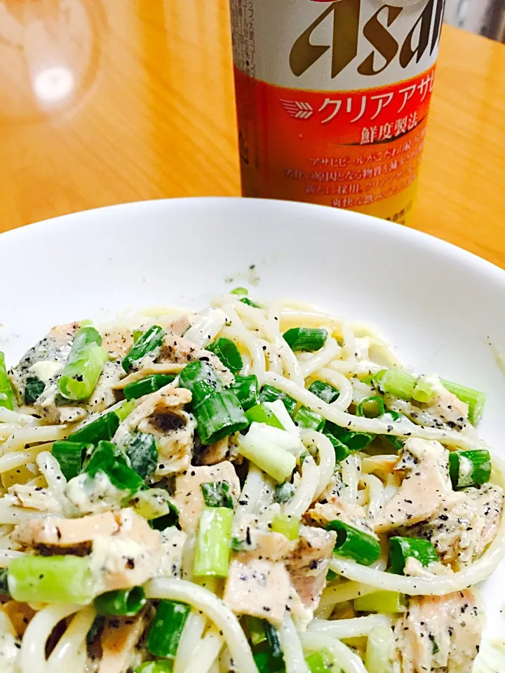 Snapdishの料理写真:ツナポン酢パスタ|ともてぃさん