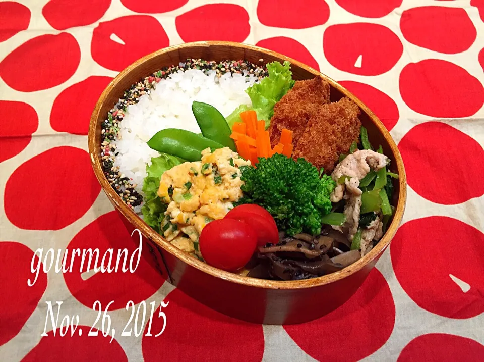 Snapdishの料理写真:2015.11.26 息子お弁当♪|プーティさん