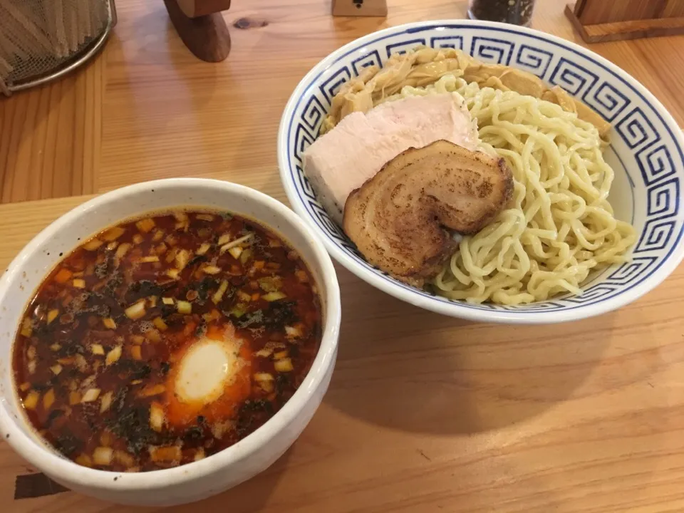 特製激辛つけ麺(中盛、太麺、辛さup)|マロさん