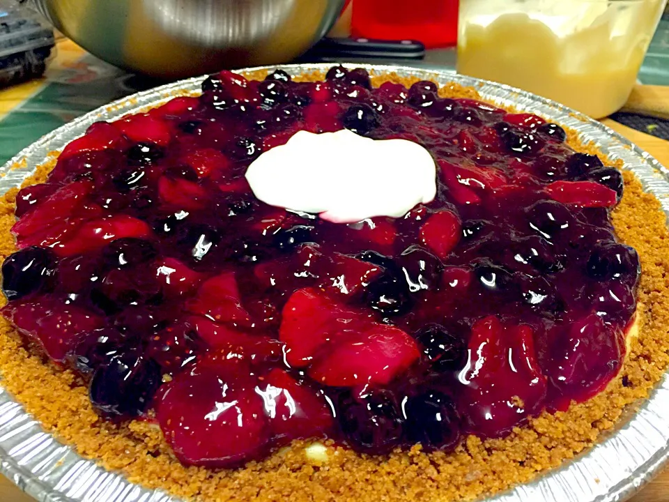 New York style cheesecake w/ berry compote|Humberto f. gonzalezさん