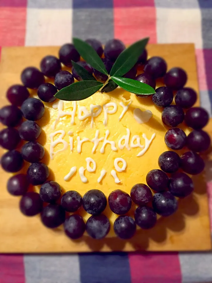 Snapdishの料理写真:お誕生日にチーズケーキ♬|sayaさん