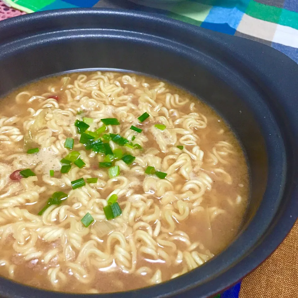 鍋の〆ラーメン♪|カウンター嬢さん