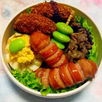 Snapdishの料理写真:旦那さん弁当|honoshowさん