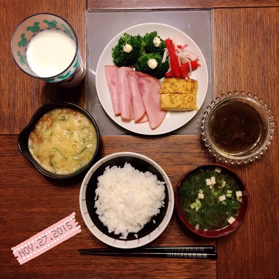 Snapdishの料理写真:主人の朝ごはん❤︎|Makinsさん