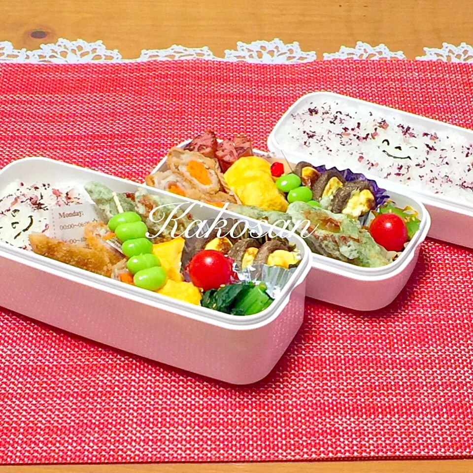 パパと娘っちのお弁当(^^)|pinkmamaさん