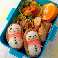 雪だるま弁当☃