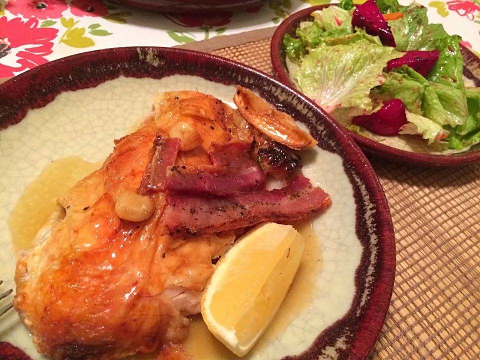 Thanksgiving day dinner / Lemon garlic roasted chicken|Nanaさん