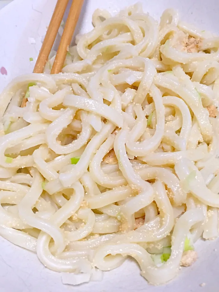 １人ランチにたらこバター醤油うどん|ponnaoさん