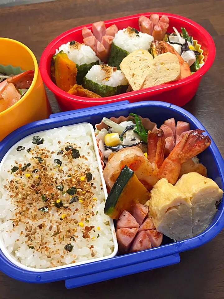 Snapdishの料理写真:えびの塩焼き弁当|kiicoさん