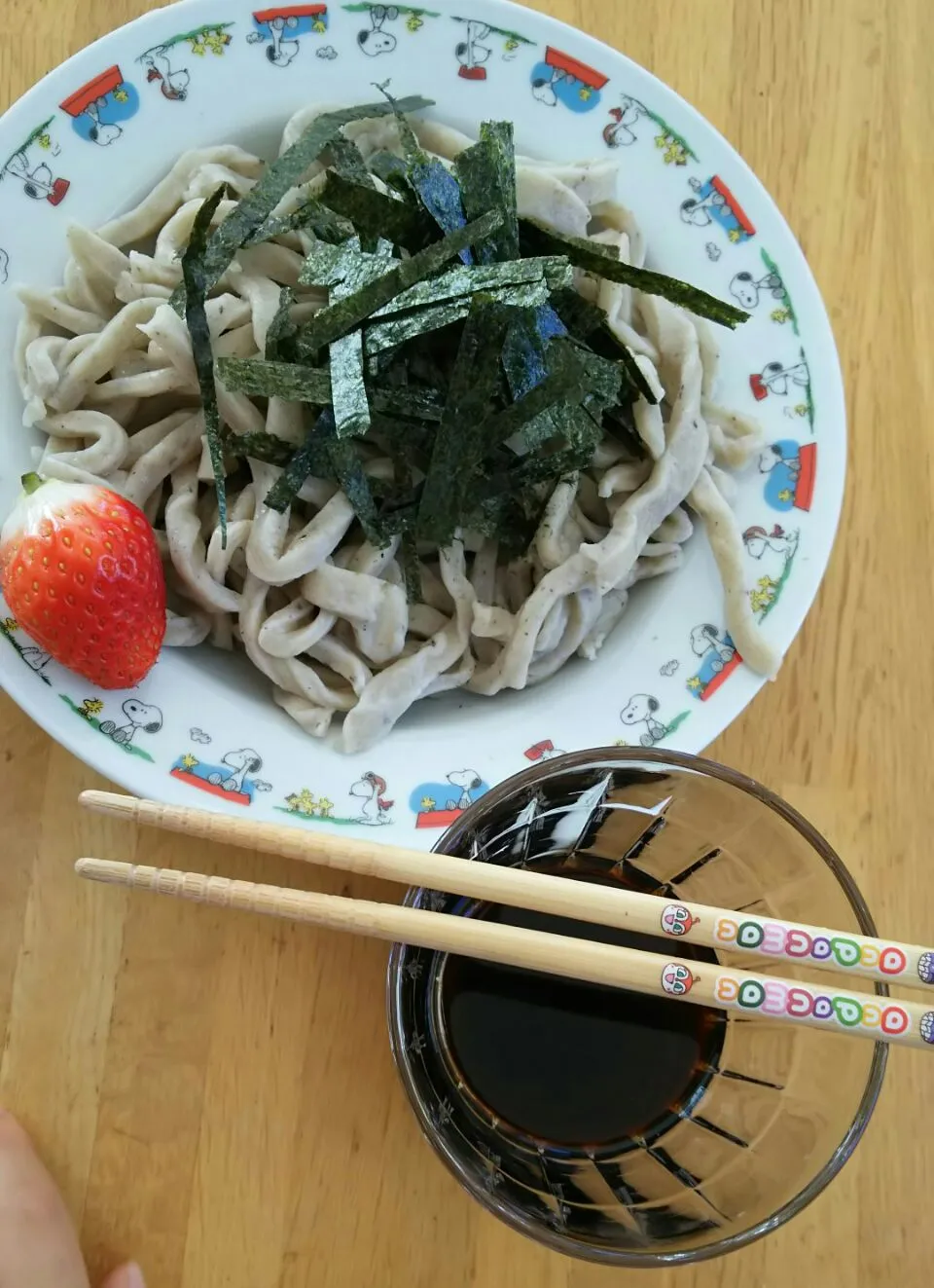 Snapdishの料理写真:お熱💊でお休みの👧ソバ食べたぃ～💦|みうのすけさん