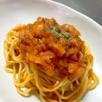 ニンニクとトマトのパスタ|まさこさん