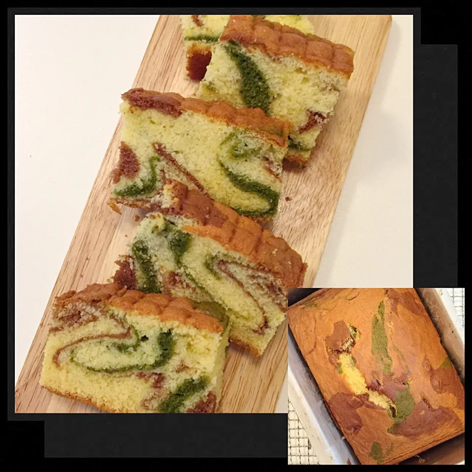 Camouflage buttercake - vanilla, matcha & chocolate|12Dragonさん