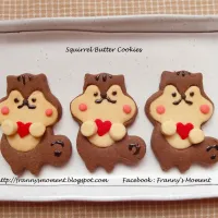 Snapdishの料理写真:Squirrels with love ~ butter cookies ~