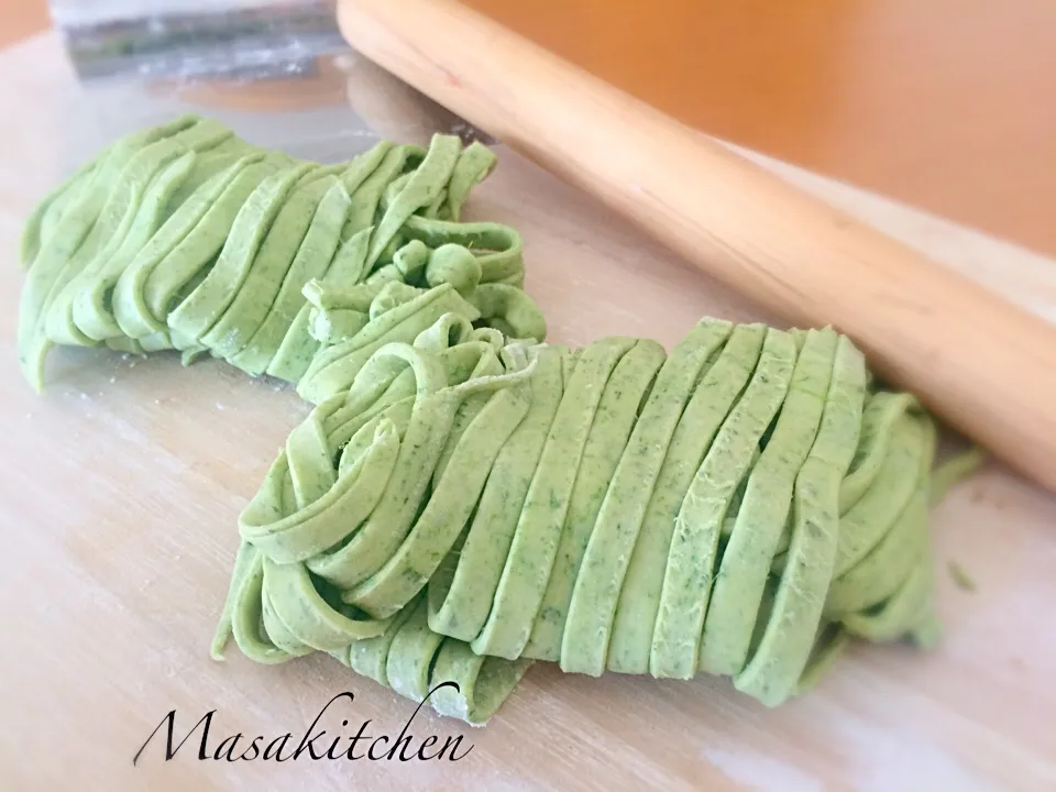 Snapdishの料理写真:Spinach raw fettuccine|Masakiさん