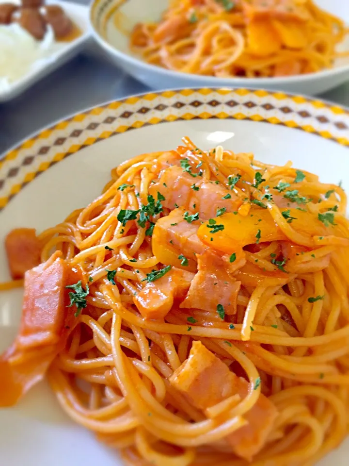 ベーコンパプリカのナポリタン🍝|eriさん