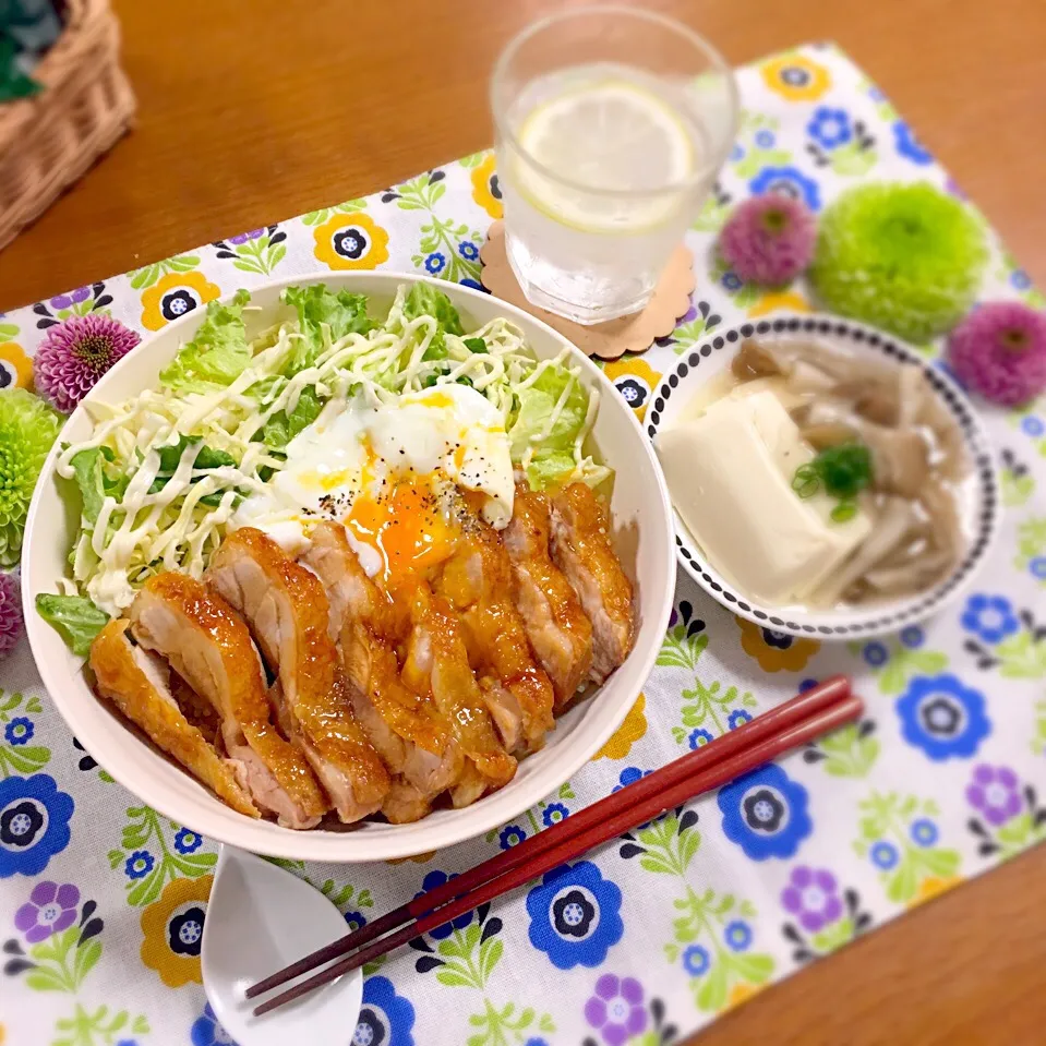 Snapdishの料理写真:照り焼きチキン丼🐣|むぎママさん