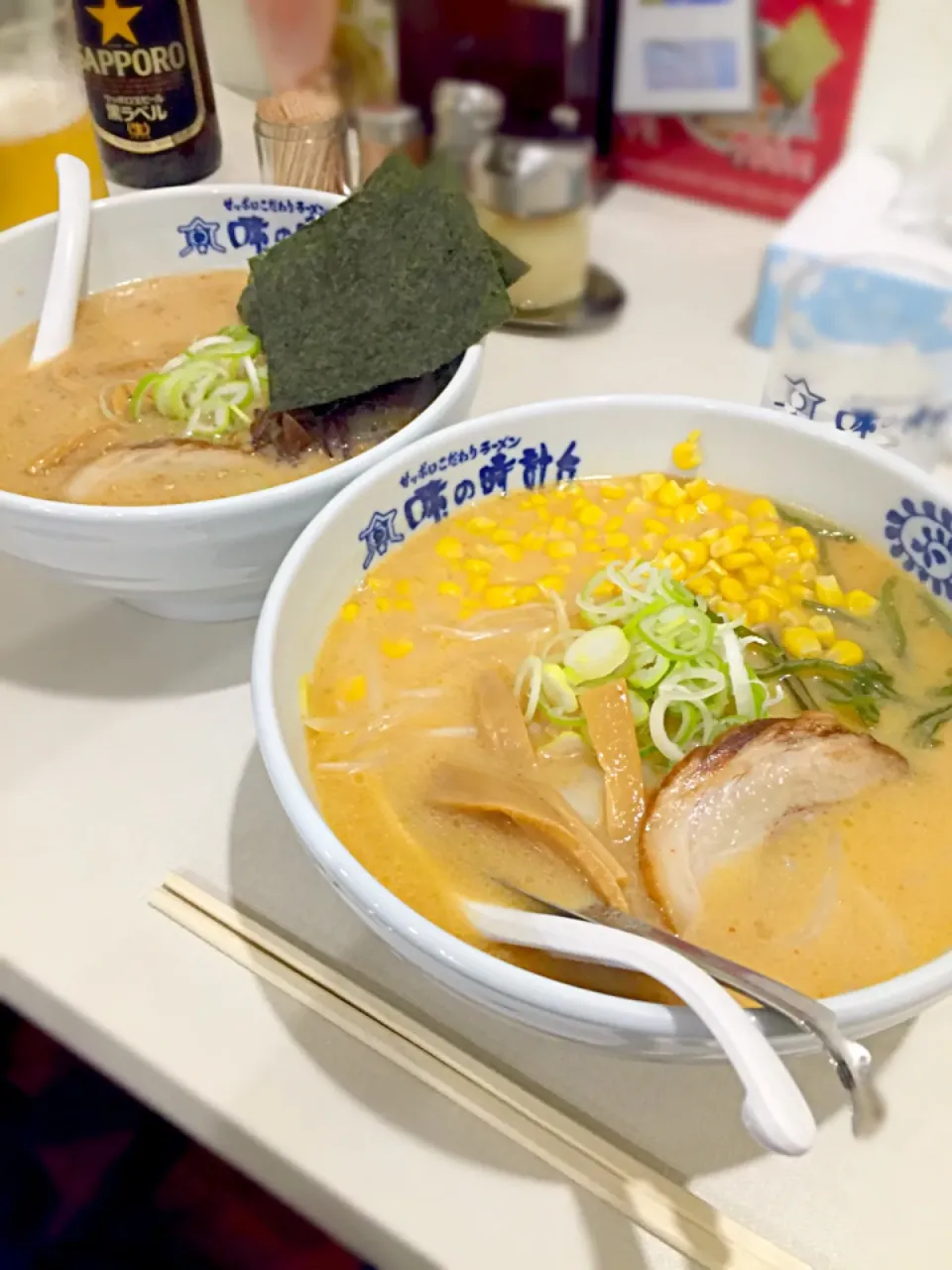 味の時計台 コーンラーメン|ねぎたんさん