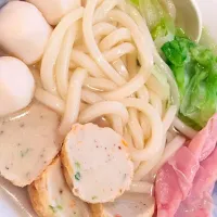 Soup Udon with fishballs! :D|KHaylee09さん