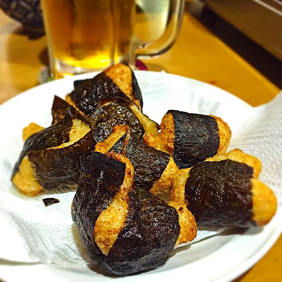 自然薯の磯辺揚げ|ち〜おんさん