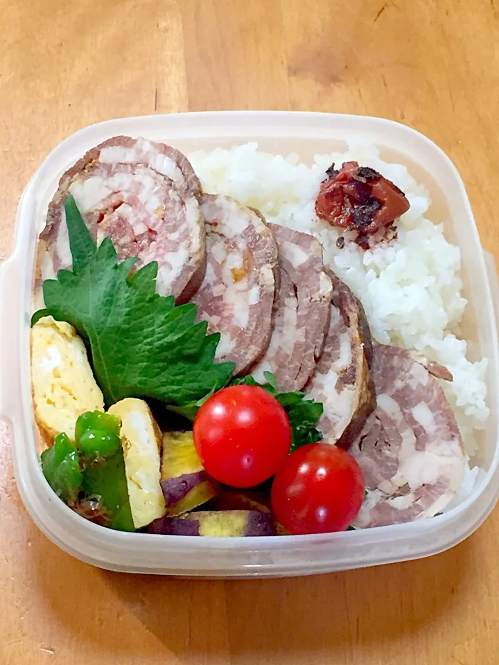 レンジdeチャーシュー弁当(*^^*)|sachiさん