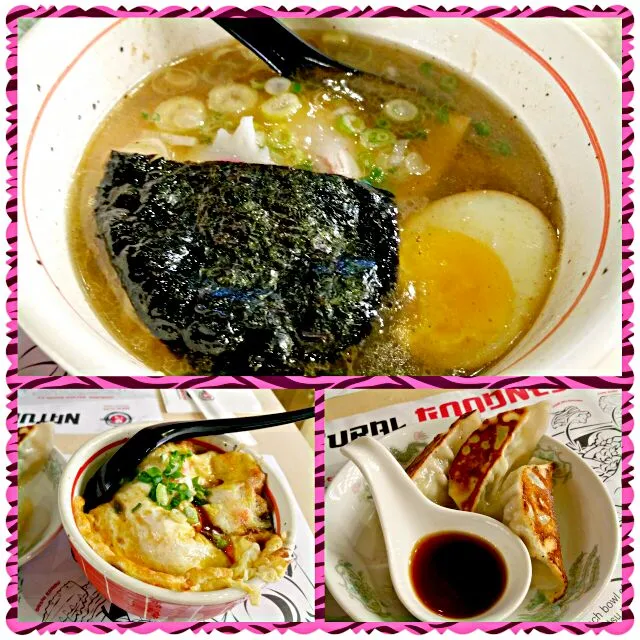 Ramen + Crabmeat Omelette Rice with Dumplings 
my favorites 😍😙💑|🌷lynnlicious🌷さん