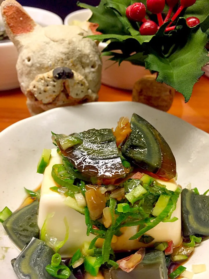 Snapdishの料理写真:ピータン豆腐|Satomi Yamamotoさん