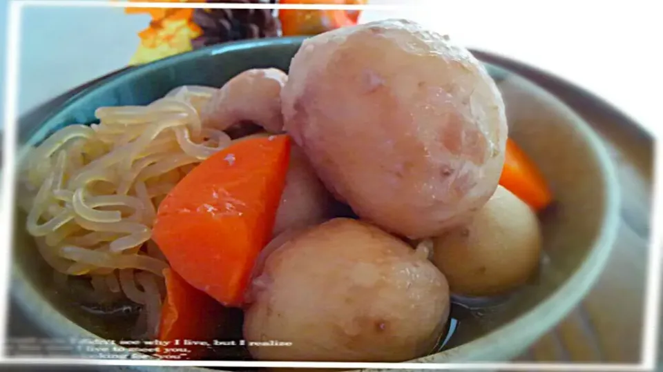 #いや～簡単煮物‥…
     鶏肉と、里芋のすき焼き煮|kimikimi󾬍さん