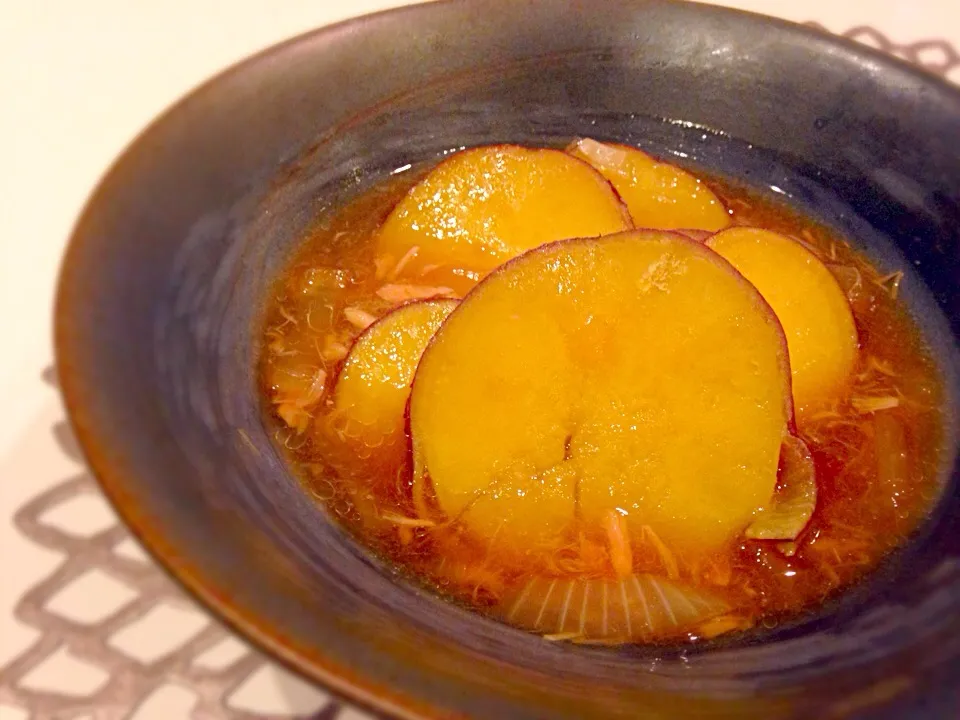 しょうこさんの料理 ツナとさつま芋の早煮|ゆきさん