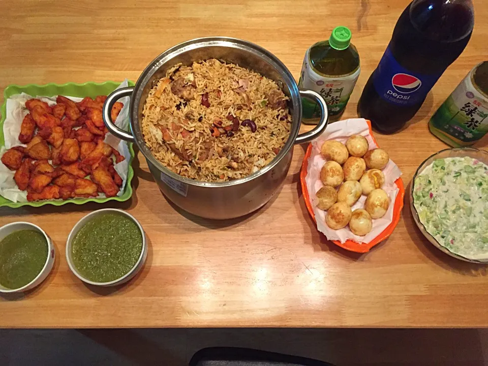 Snapdishの料理写真:full set briyani|Phannidaさん