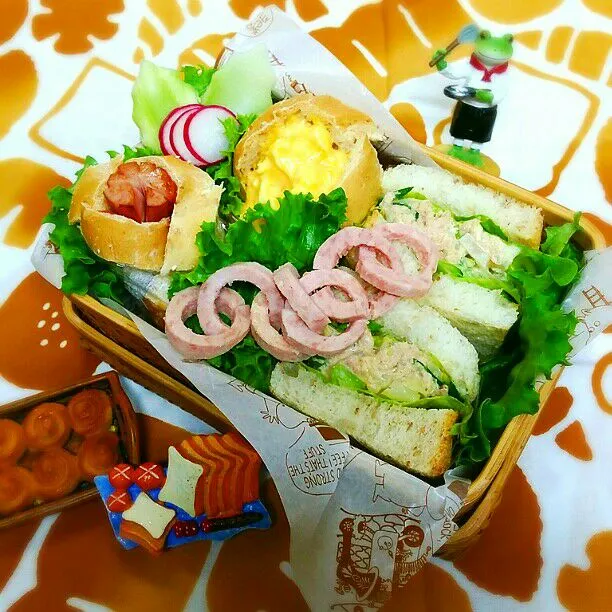 旦那さんの朝ごパン弁当♪|kyujaさん