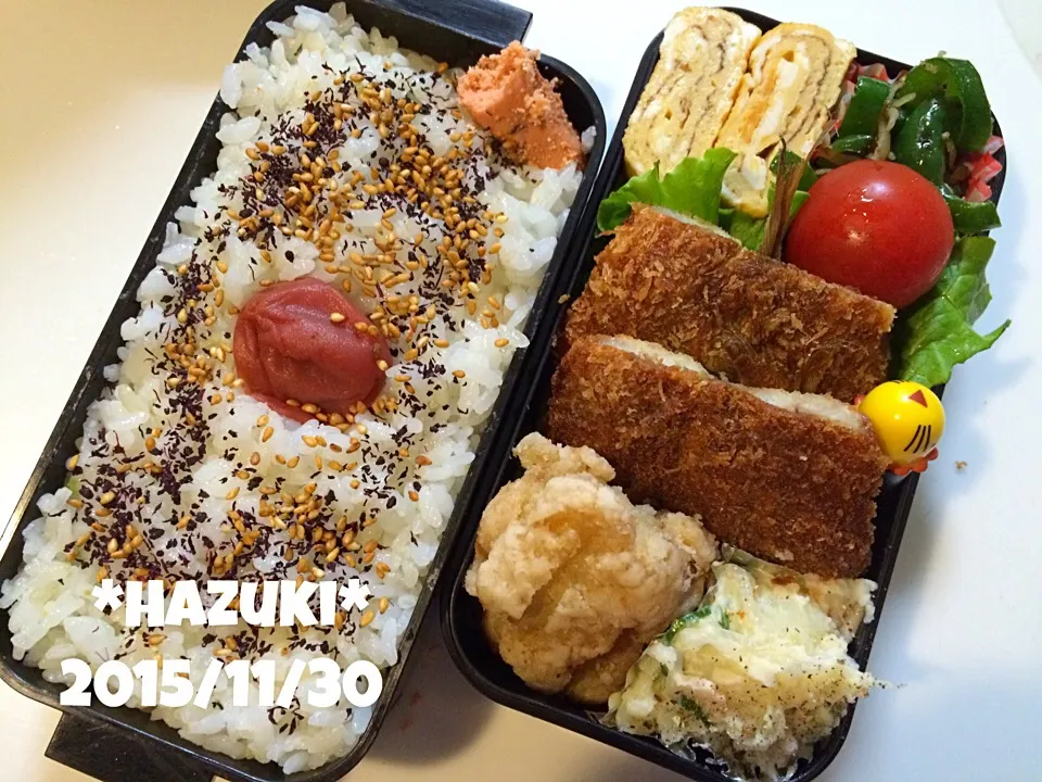 Snapdishの料理写真:11月30日(月) 高校生息子②弁当🍱|Hazukiさん