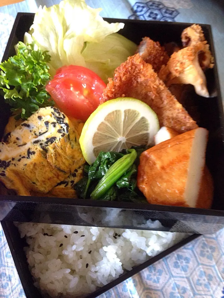 今日は豚カツ弁当＼(^o^)／|愛ママさん