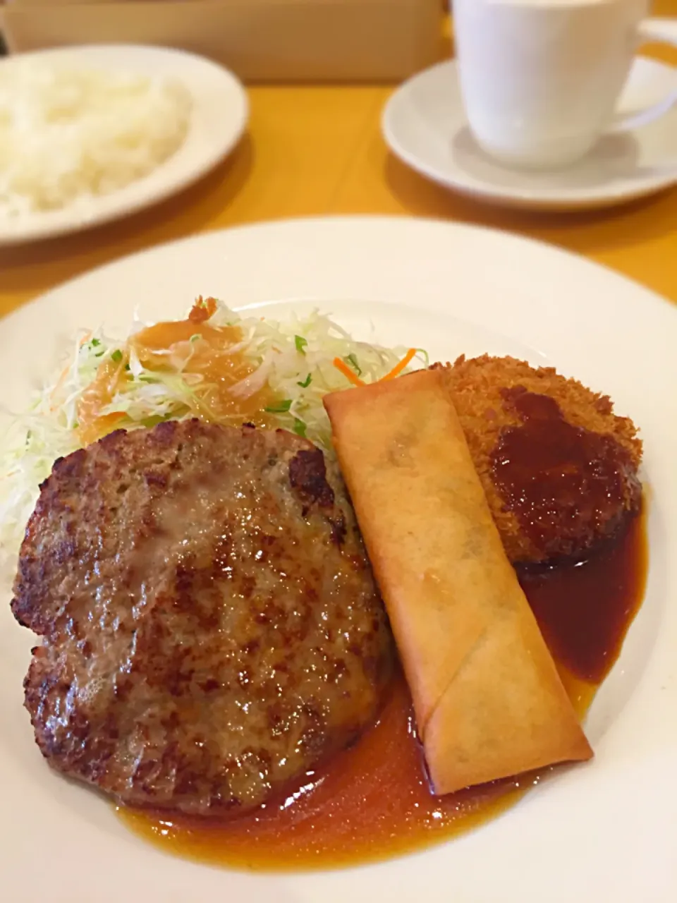 またまた日替りハンバーグランチ(^^;;|wildcat山猫さん