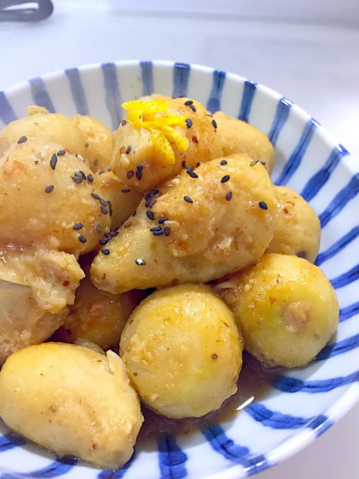 赤ズキ芋の味噌煮っころがし|Mayumi Konishiさん