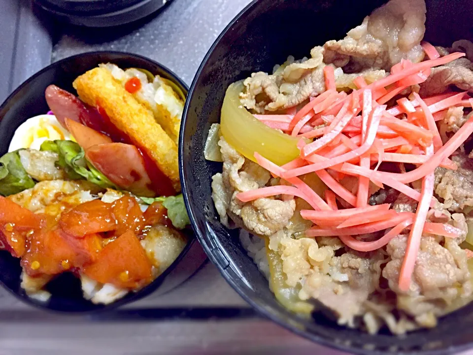 Snapdishの料理写真:保温弁当🍱🍴✨
牛丼✼おかず✼味噌汁|eriさん