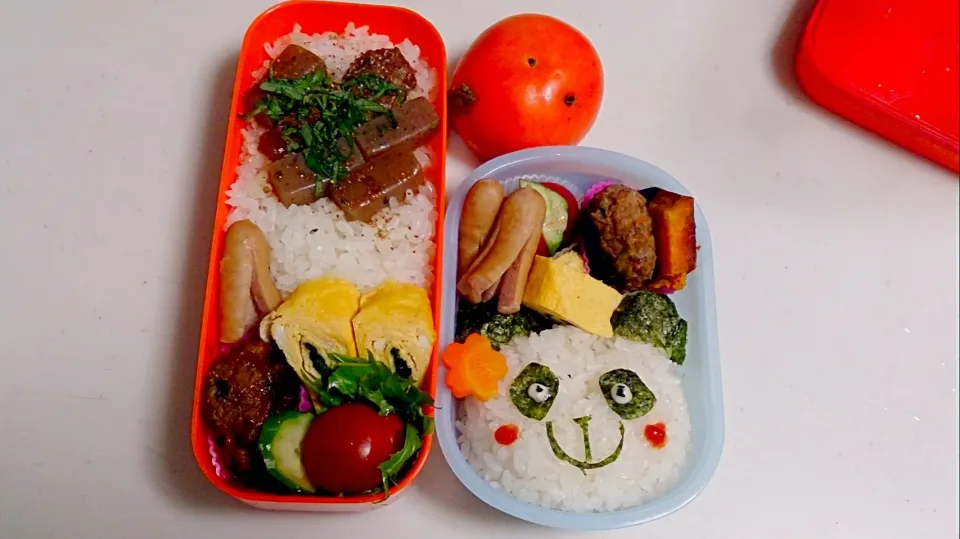 幼稚園のお弁当と自分のお弁当。|やよさん