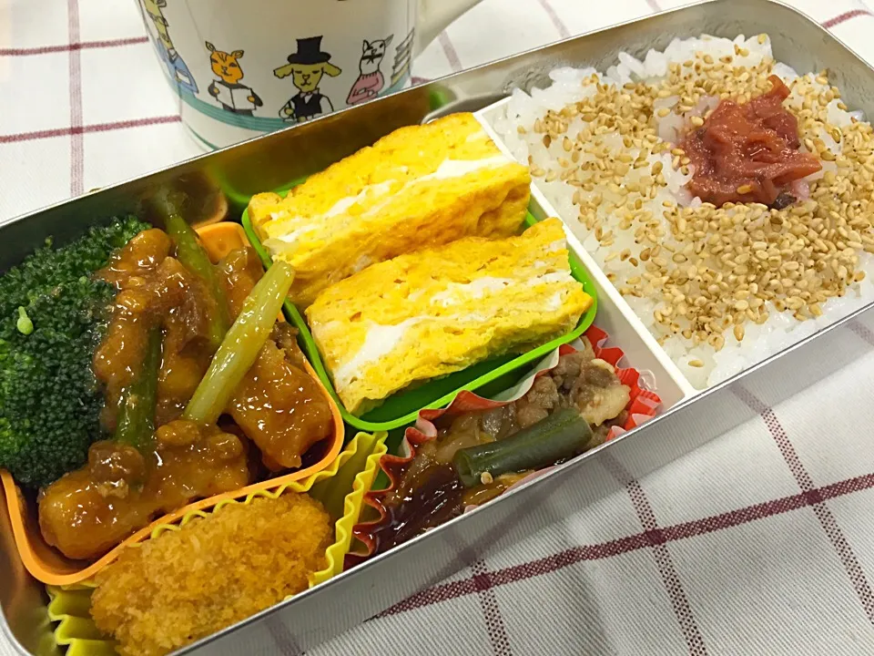 Snapdishの料理写真:闘うオヤジの手づくり弁当『G-BEN』2015.12.1-No.150|石田 雅史さん