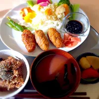 ベジチキンの唐揚げ定食|ぽっつぁんさん