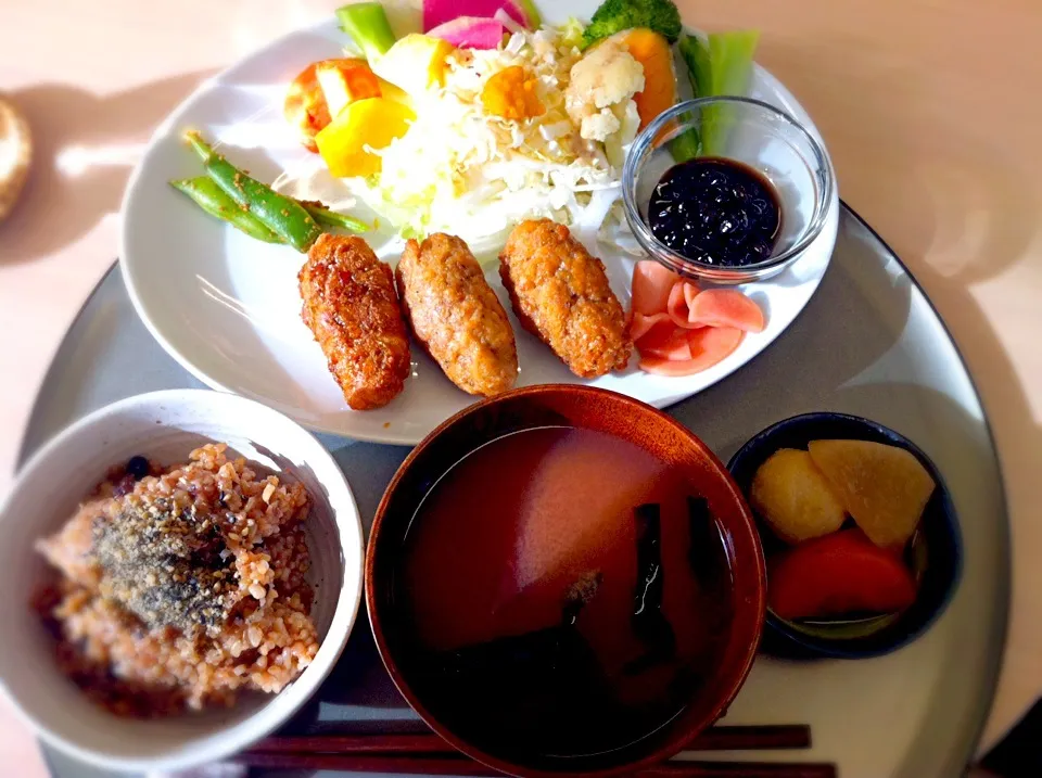 ベジチキンの唐揚げ定食|ぽっつぁんさん