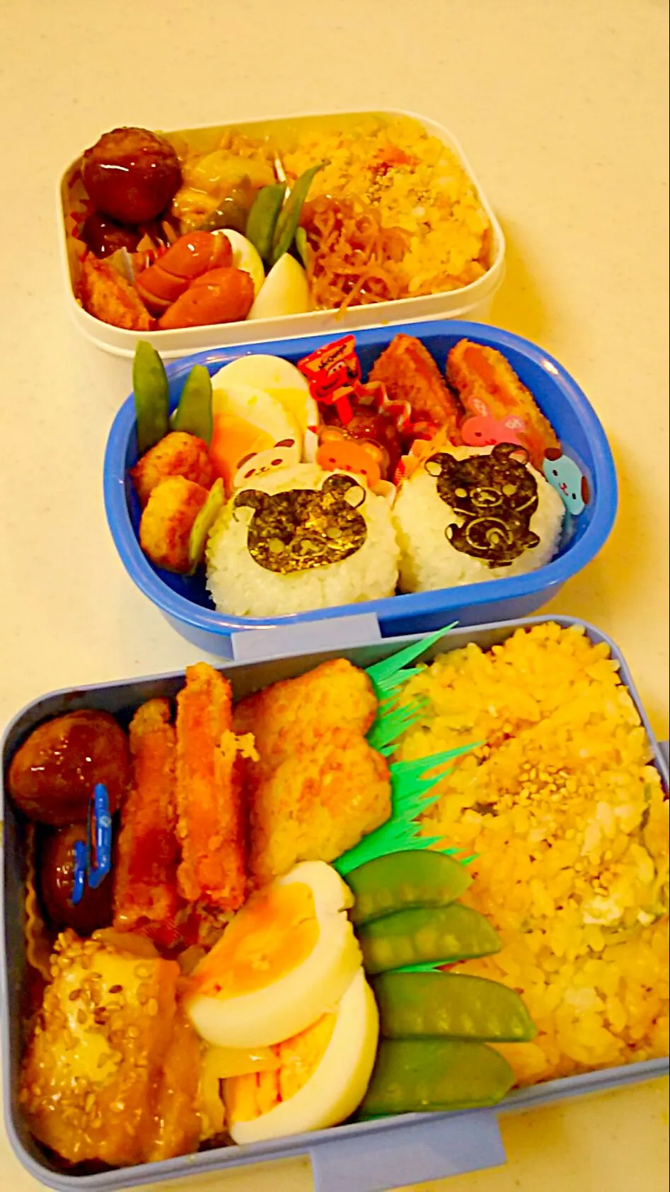 今日の長男弁当🍱と三男君弁当🍱🎵&私も弁当🍱🎵|Sayakaさん