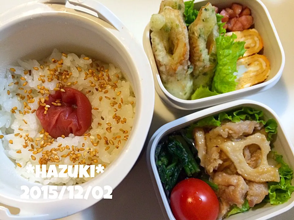 12月2日(水) 高校生息子弁当🍱🍱|Hazukiさん