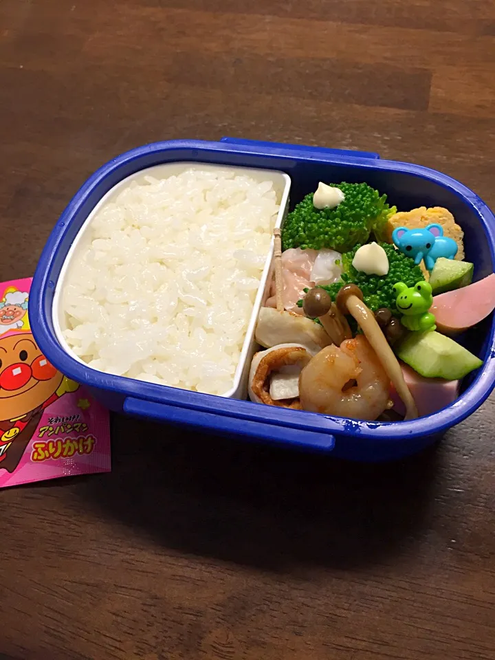 えびとしめじの炒め物弁当|kiicoさん