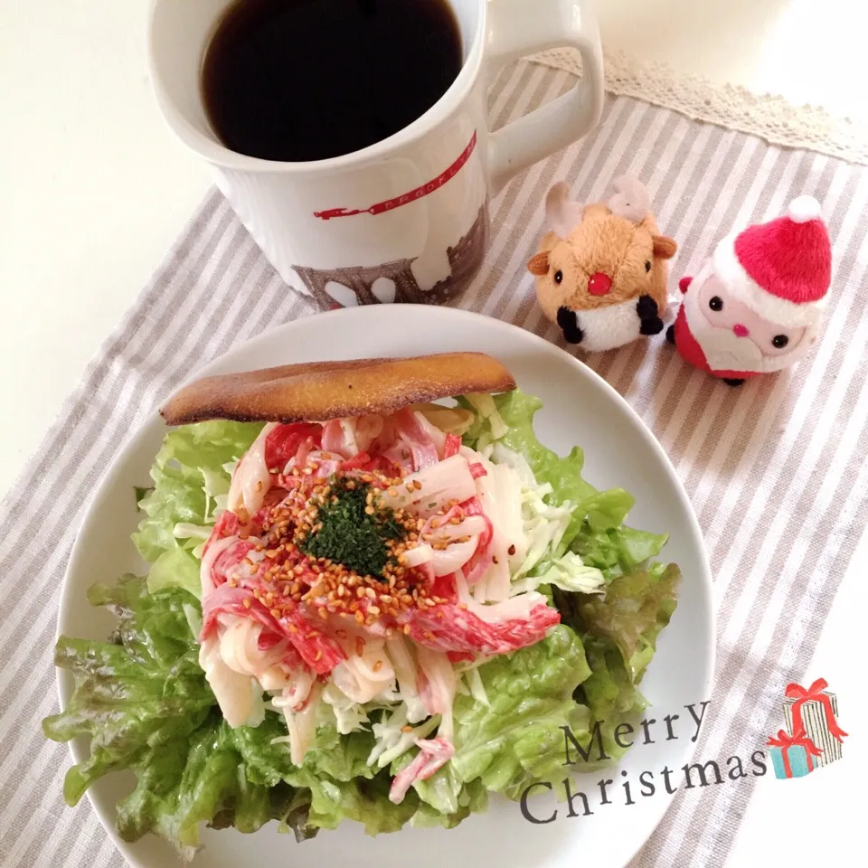 カニかまぼこオーロラソース和え&クリームチーズ❤︎かぼちゃベーグルサンド|Makinsさん